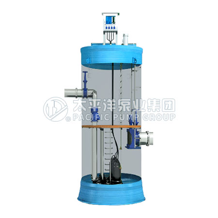 一体化预制泵站 湿式泵 取代传统混凝土泵站